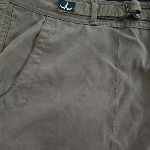 Prana Women's Roll Up Hem Cargo Hiking Pants Mud Size L - Picture 7 of 11
